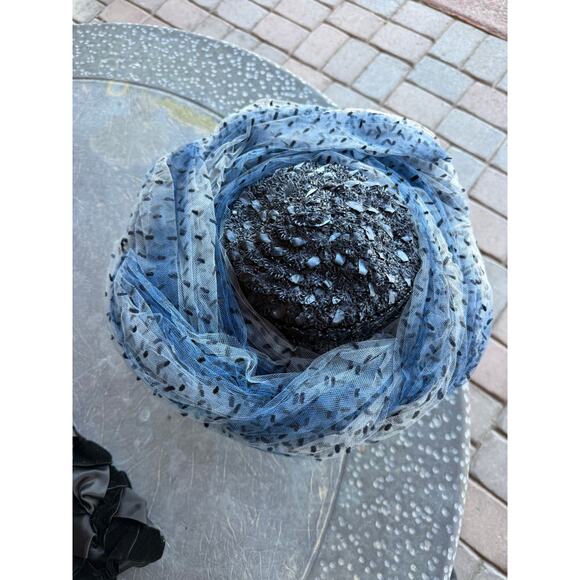 Vintage Black Cocktail Hat / Fascinator